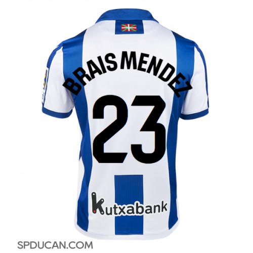 Muški Nogometni Dres Real Sociedad Brais Mendez #23 Domaci 2024-25 Kratak Rukav